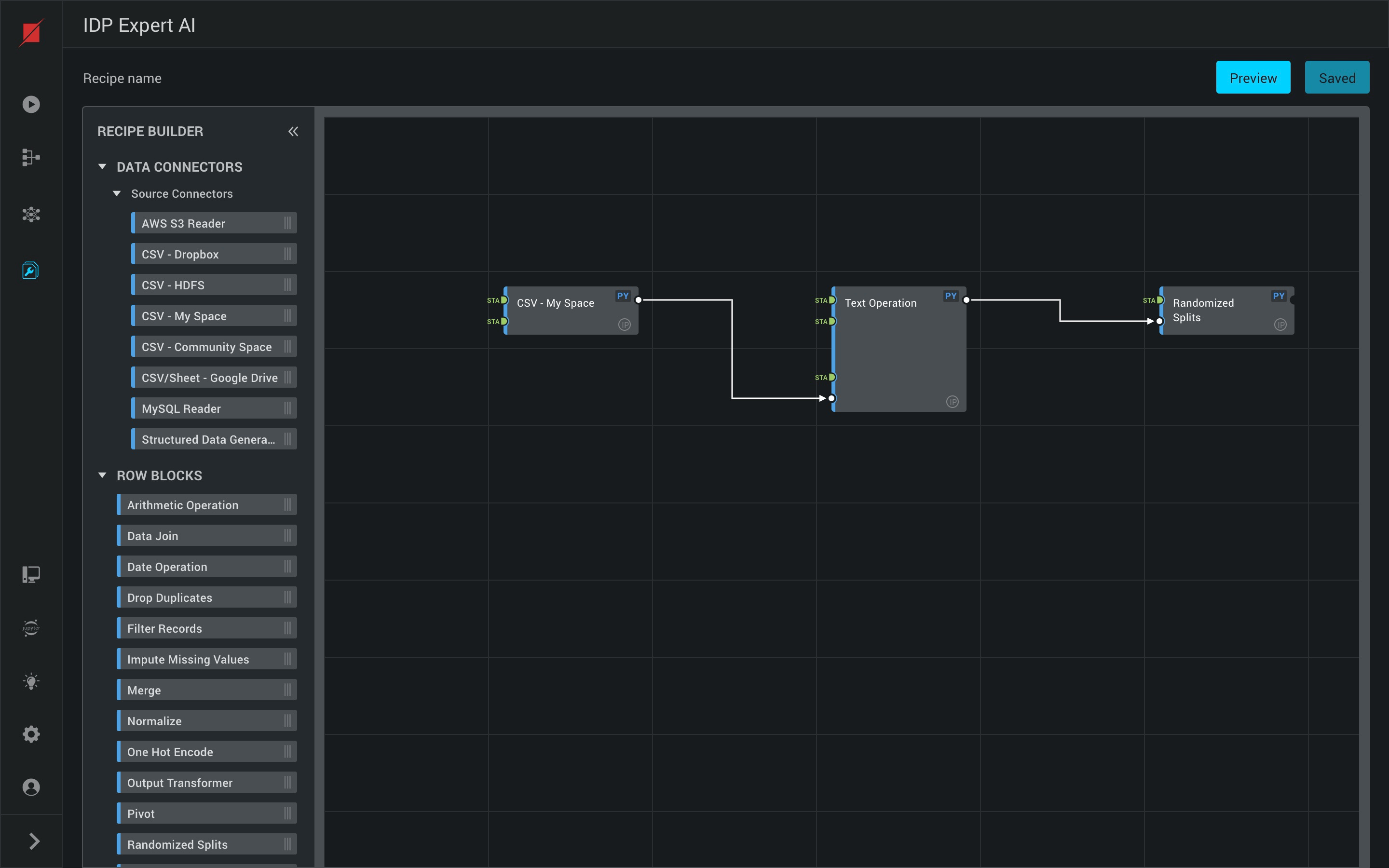 Building a Data Recipe