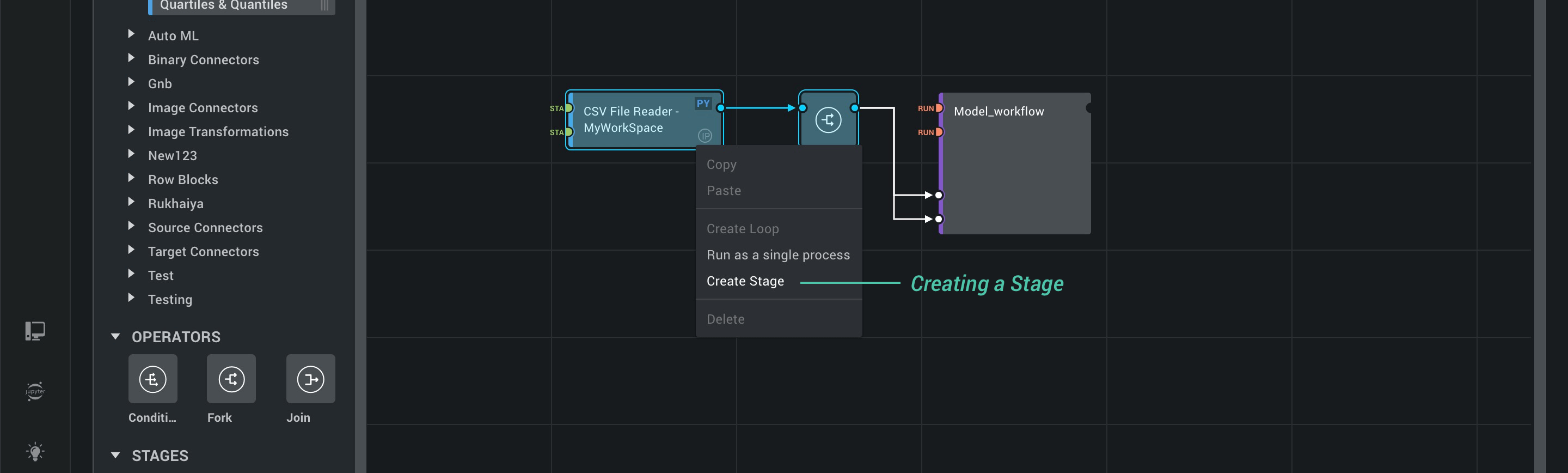 Creating a Stage